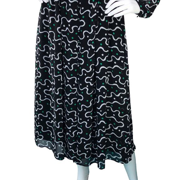 Diane Von Furstenberg DVF Womens Size 6 Erica Dress V Neck Long Sleeve POCKETS - Picture 4 of 16
